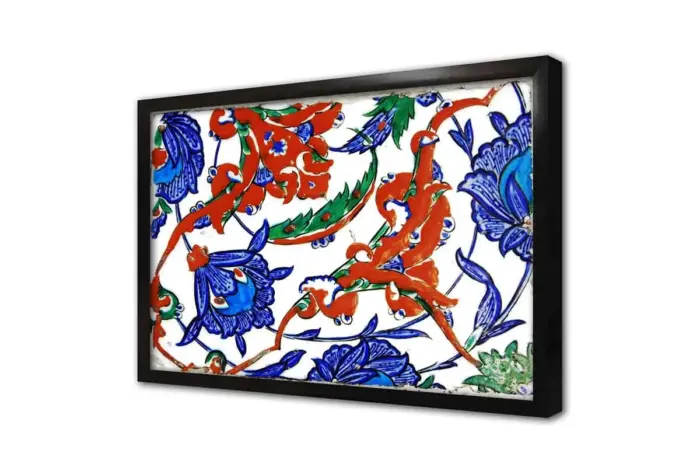Osmanlı Çini Görselleri I | Kanvas Tablo | Cam Tablo | Mdf Tablo | B04010 - Görsel 4