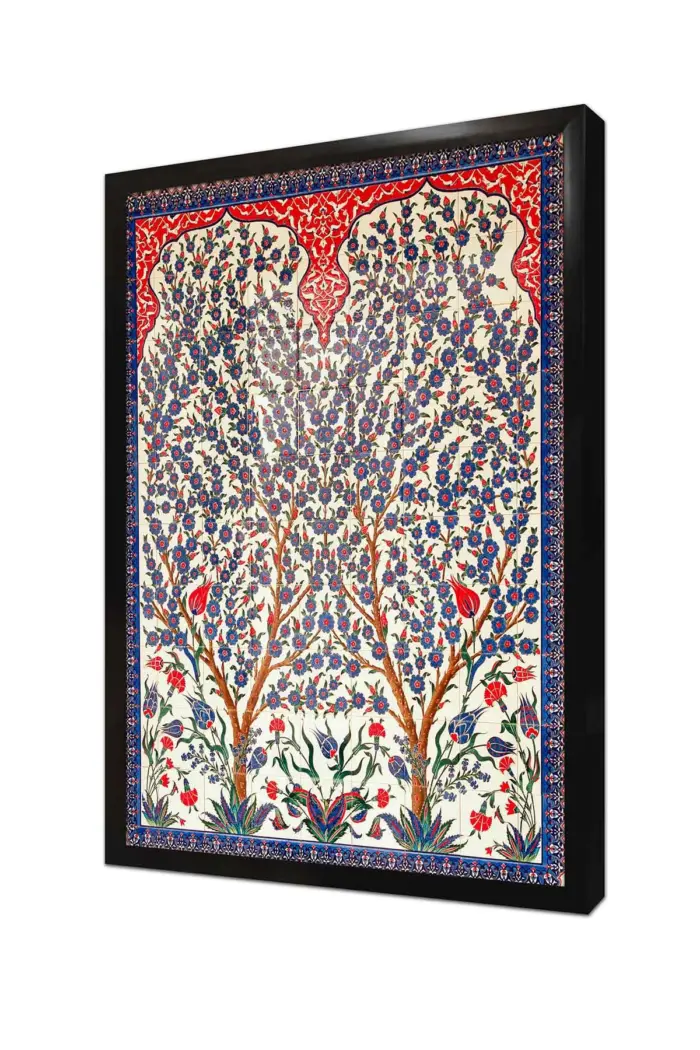 Osmanlı Çini Görselleri | Kanvas Tablo | Cam Tablo | Mdf Tablo | B04025 - Görsel 4