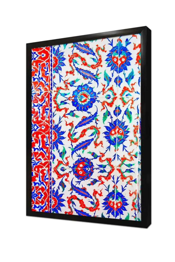 Osmanlı Çini Görselleri | Kanvas Tablo | Cam Tablo | Mdf Tablo | B04033 - Görsel 4