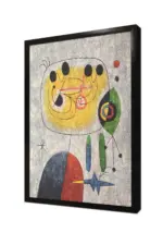 Kadın Kuş Ve Yıldız Joan Miro | Kanvas Tablo | Cam Tablo | Mdf Tablo | B05001 - Görsel 4