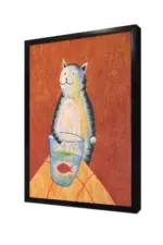 Kedi Ve Balık | Kanvas Tablo | Cam Tablo | Mdf Tablo | B05217 - Görsel 4