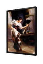 Yelpazeli İspanyol Dansçı Kadın | Kanvas Tablo | Cam Tablo | Mdf Tablo | B06008 - Görsel 4