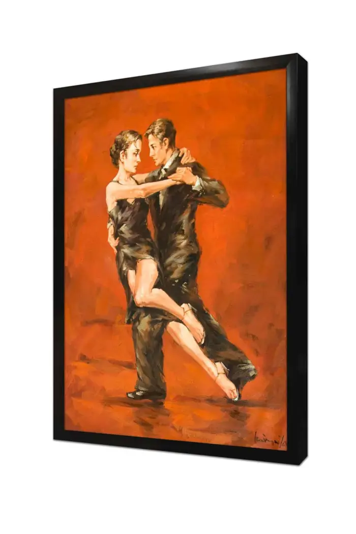 Siyah Giymiş Tango Yapan Çift | Kanvas Tablo | Cam Tablo | Mdf Tablo | B06011 - Görsel 4