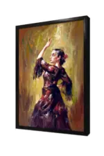 Siyah Giymiş Kadın | Kanvas Tablo | Cam Tablo | Mdf Tablo | B06017 - Görsel 4