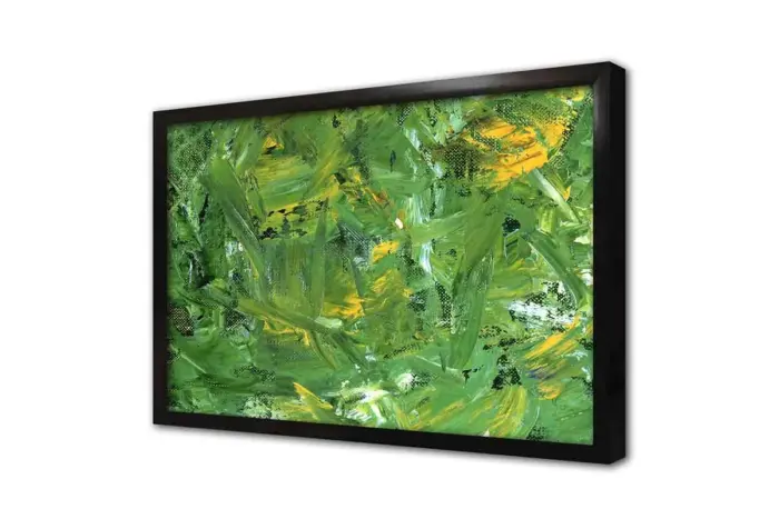 Yeşil Ve Sarı Soyut | Kanvas Tablo | Cam Tablo | Mdf Tablo | B07004 - Görsel 4