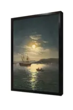 Dolunay Ve Tekne | Kanvas Tablo | Cam Tablo | Mdf Tablo | B08035 - Görsel 4