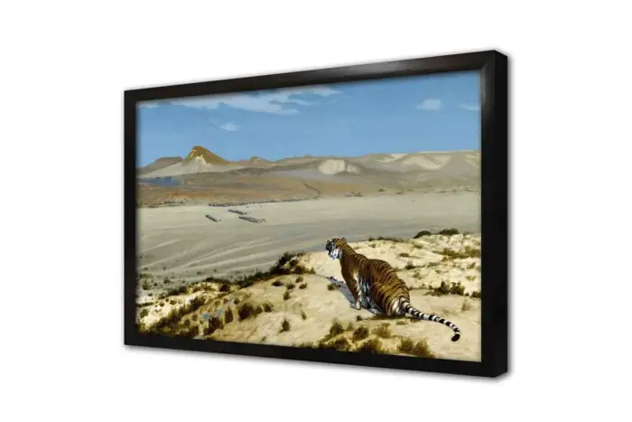 Nöbetçi Kaplan Jean Leon Gerome | Kanvas Tablo | Cam Tablo | Mdf Tablo | B09058 - Görsel 4
