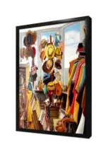 Şapkacı Dükkanı | Kanvas Tablo | Cam Tablo | Mdf Tablo | B09087 - Görsel 4