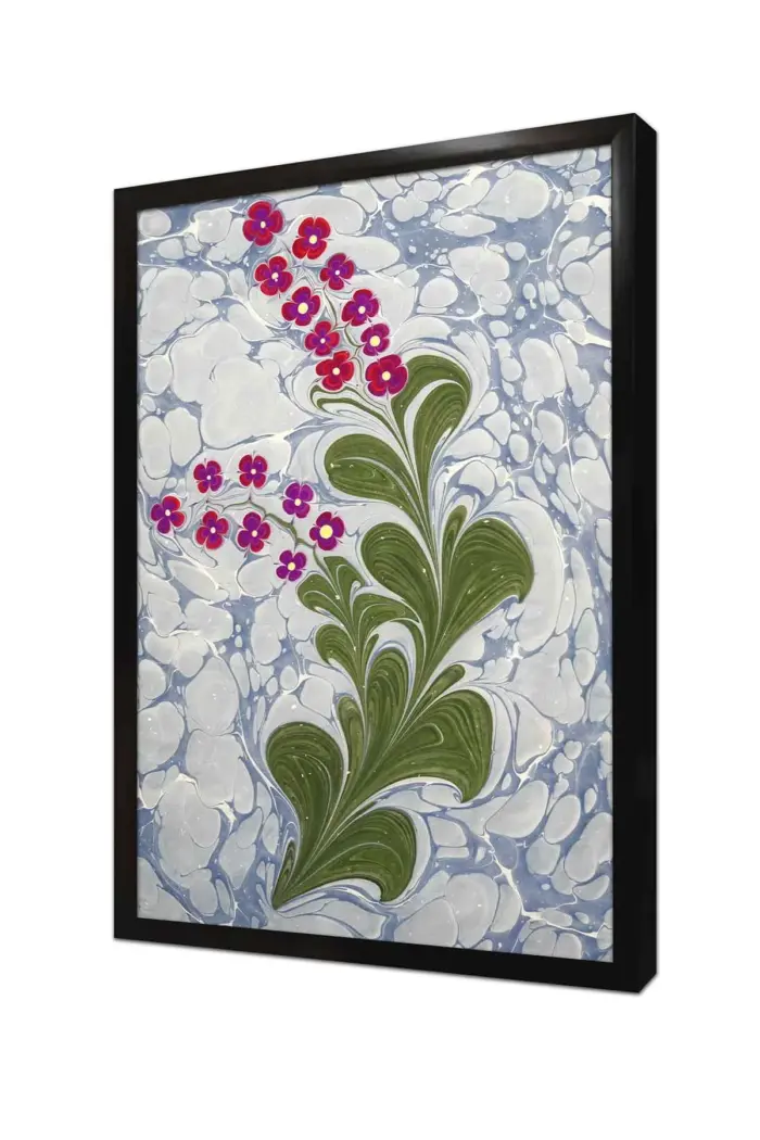 Çiçekler Ebru | Kanvas Tablo | Cam Tablo | Mdf Tablo | B10013 - Görsel 4