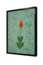 Kırmızı Lale Ebru | Kanvas Tablo | Cam Tablo | Mdf Tablo | B10094 - Görsel 4