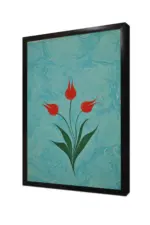 Laleler Ebru | Kanvas Tablo | Cam Tablo | Mdf Tablo | B10095 - Görsel 4