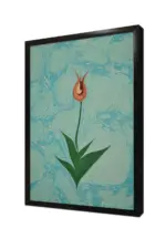 Sarı Lale Ebru | Kanvas Tablo | Cam Tablo | Mdf Tablo | B10096 - Görsel 4