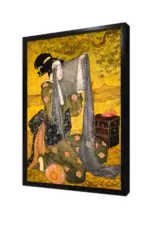 Japon Kadın | Kanvas Tablo | Cam Tablo | Mdf Tablo | B12032 - Görsel 4