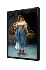 Köylü Kızı Eugene De Blaas | Kanvas Tablo | Cam Tablo | Mdf Tablo | B13037 - Görsel 4