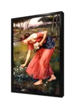 Çiçek Toplayan Kız | Kanvas Tablo | Cam Tablo | Mdf Tablo | B13059 - Görsel 4