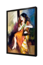 Ni Çizdiren Kadın | Kanvas Tablo | Cam Tablo | Mdf Tablo | B13062 - Görsel 4