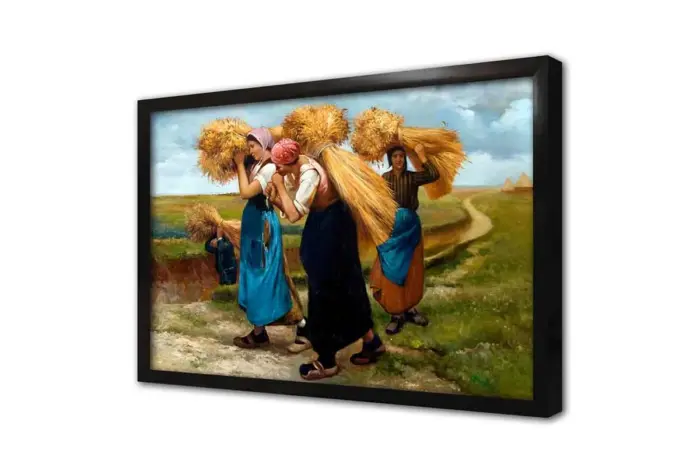 Tarlada Çalışan Kadınlar | Kanvas Tablo | Cam Tablo | Mdf Tablo | B13089 - Görsel 4