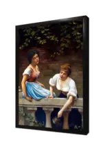 Düşüncelere Dalan Kızlar | Kanvas Tablo | Cam Tablo | Mdf Tablo | B13093 - Görsel 4