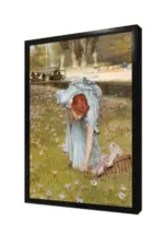 Çiçek Toplayan Kız | Kanvas Tablo | Cam Tablo | Mdf Tablo | B13159 - Görsel 4