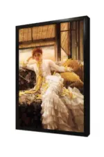 Oturan Kadın | Kanvas Tablo | Cam Tablo | Mdf Tablo | B13208 - Görsel 4