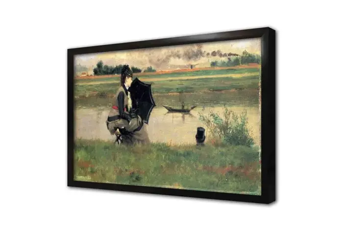 Şemsiyeli Kadın | Kanvas Tablo | Cam Tablo | Mdf Tablo | B13255 - Görsel 4