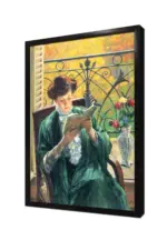 Kitap Okuyan Kadın | Kanvas Tablo | Cam Tablo | Mdf Tablo | B13263 - Görsel 4