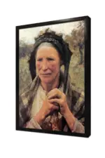 Yaşlı Köylü Kadın | Kanvas Tablo | Cam Tablo | Mdf Tablo | B13276 - Görsel 4