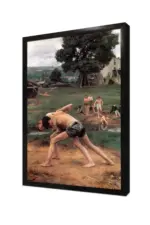 Güreş Yapan Çocuklar | Kanvas Tablo | Cam Tablo | Mdf Tablo | B13278 - Görsel 4