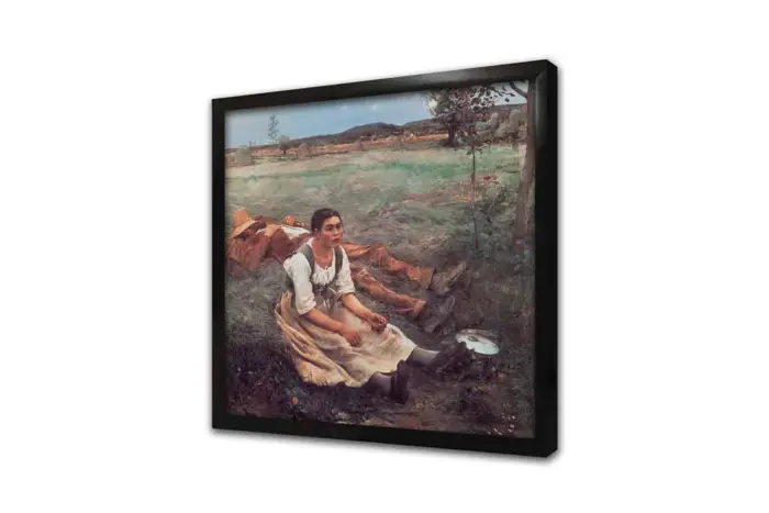 Oturan Kadın | Kanvas Tablo | Cam Tablo | Mdf Tablo | B13284 - Görsel 4