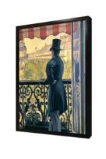 Balkonda Adam | Kanvas Tablo | Cam Tablo | Mdf Tablo | B13319 - Görsel 4