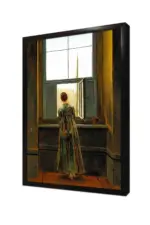 Penceredeki Kadın Caspar David Friedrich | Kanvas Tablo | Cam Tablo | Mdf Tablo | B13351 - Görsel 4