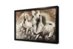 Koşan Beyaz Atlar | Kanvas Tablo | Cam Tablo | Mdf Tablo | B15034 - Görsel 4