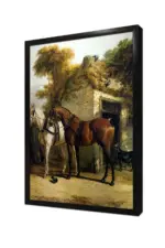 Duran Siyah Beyaz At | Kanvas Tablo | Cam Tablo | Mdf Tablo | B15044 - Görsel 4