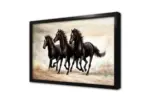 Siyah Atlar | Kanvas Tablo | Cam Tablo | Mdf Tablo | B15057 - Görsel 4
