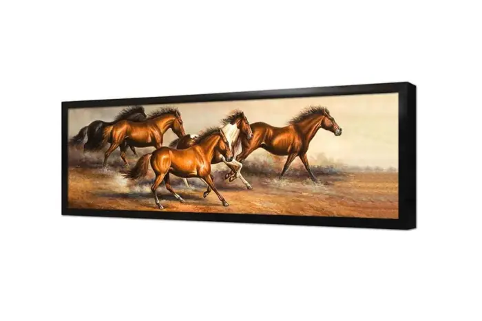 Koşan At Sürüsü | Kanvas Tablo | Cam Tablo | Mdf Tablo | B15088 - Görsel 3