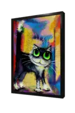 Sevimli Kedi | Kanvas Tablo | Cam Tablo | Mdf Tablo | B15117 - Görsel 4