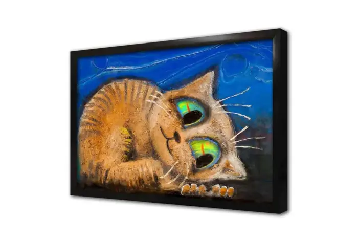 Sevimli Kedi | Kanvas Tablo | Cam Tablo | Mdf Tablo | B15118 - Görsel 4