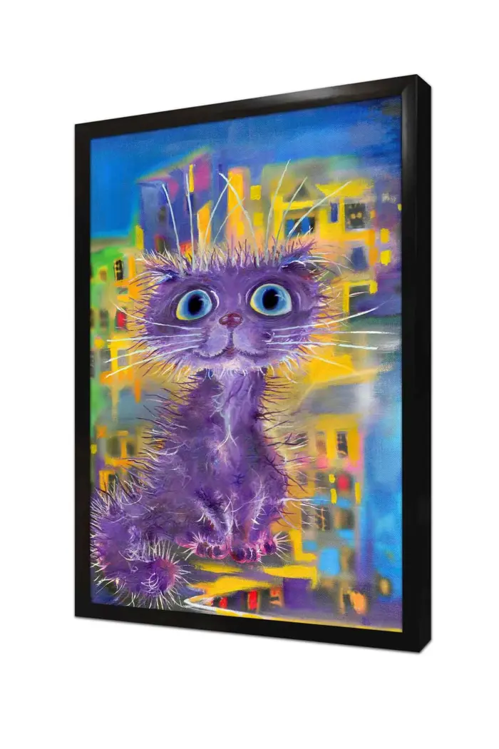 Sevimli Kedi | Kanvas Tablo | Cam Tablo | Mdf Tablo | B15126 - Görsel 4