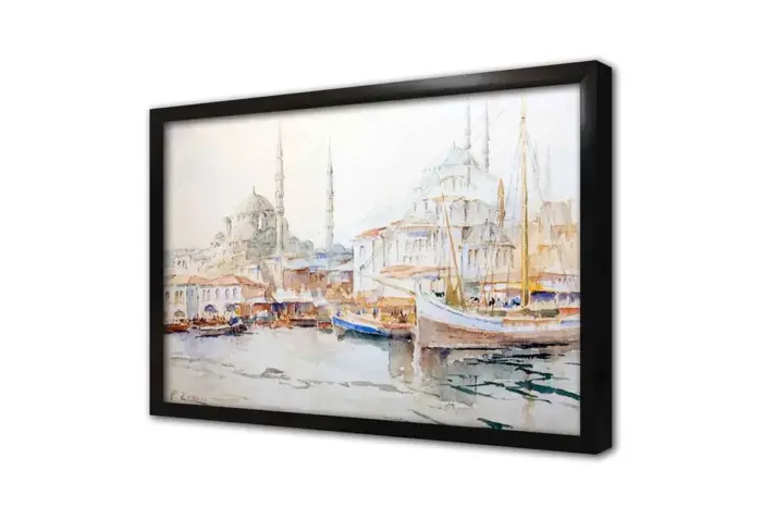 Eski İstanbul Fausto Zonaro | Kanvas Tablo | Cam Tablo | Mdf Tablo | B16092 - Görsel 4