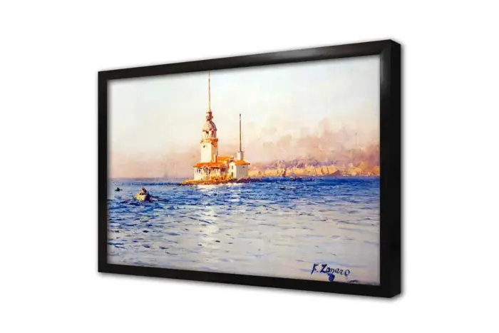 Kız Kulesi Fausto Zonaro | Kanvas Tablo | Cam Tablo | Mdf Tablo | B16093 - Görsel 4