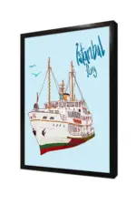 Eminönünde Vapur | Kanvas Tablo | Cam Tablo | Mdf Tablo | B16271 - Görsel 4