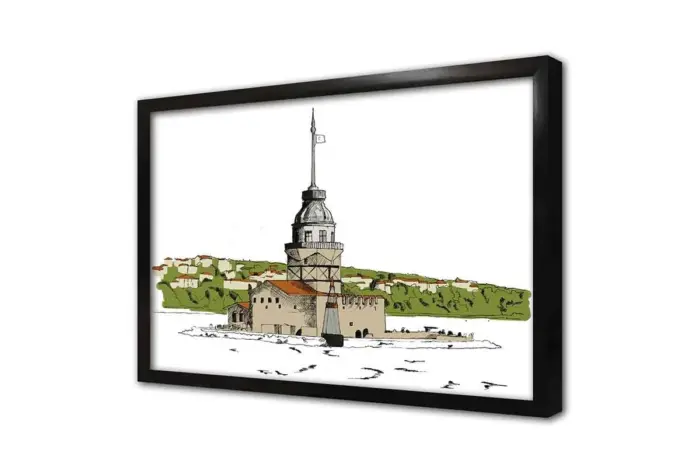 Kız Kulesi | Kanvas Tablo | Cam Tablo | Mdf Tablo | B16336 - Görsel 4