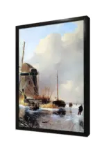 Yel Değirmeni Ve İnsanlar | Kanvas Tablo | Cam Tablo | Mdf Tablo | B17065 - Görsel 4