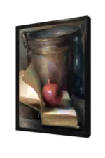 Kitap Arasında Nar | Kanvas Tablo | Cam Tablo | Mdf Tablo | B18053 - Görsel 4