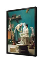 Mermerde Çalışırken Jean Leon Gerome | Kanvas Tablo | Cam Tablo | Mdf Tablo | B19004 - Görsel 4