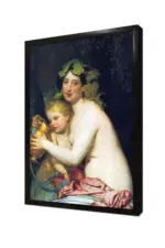 Bacchante Aşk Tanrısına İçecek Verirken Feodor Bruni | Kanvas Tablo | Cam Tablo | Mdf Tablo | B19016 - Görsel 4