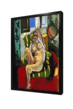 Odalisque With A Tambourine | Kanvas Tablo | Cam Tablo | Mdf Tablo | B19048 - Görsel 4