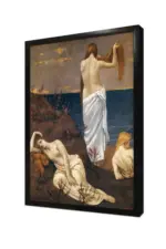 Young Women On The Seashore | Kanvas Tablo | Cam Tablo | Mdf Tablo | B19081 - Görsel 4