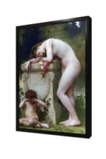 Elegy Melek Ve Kadın W. Adolphe Bouguereau| Kanvas Tablo | Cam Tablo | Mdf Tablo | B19091 - Görsel 4