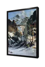 Karlar Altında Kalmış Dağlık | Kanvas Tablo | Cam Tablo | Mdf Tablo | B20054 - Görsel 4